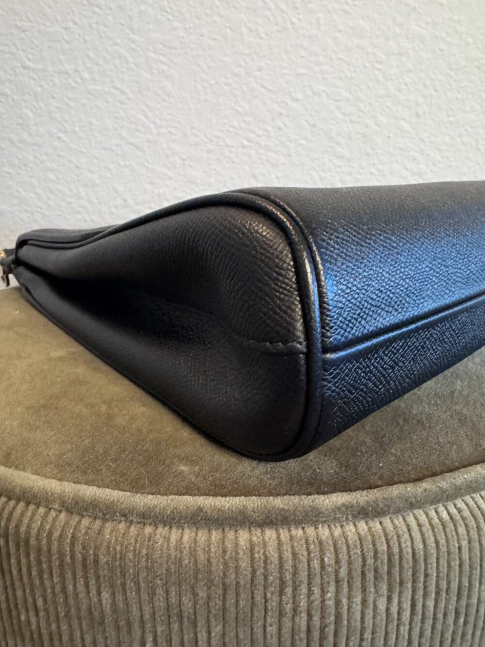 Dolce & Gabbana Black Leather Top Handle Shoulder Bag + COA - Picture 7 of 13